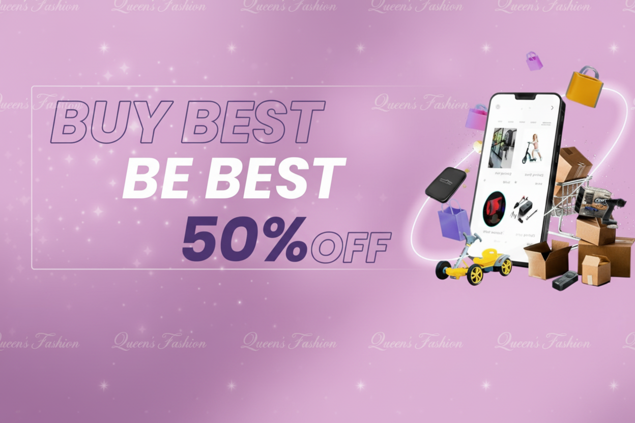 Queen's Fashion promotional banner